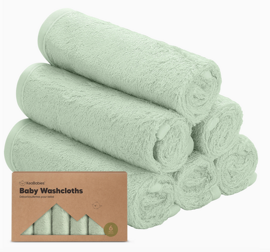 Baby Washcloths (6 pk) - Pistachio
