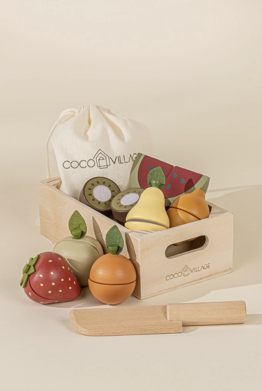 Wooden Fruits Playset