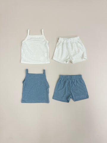 Butter Tank Set - Blue