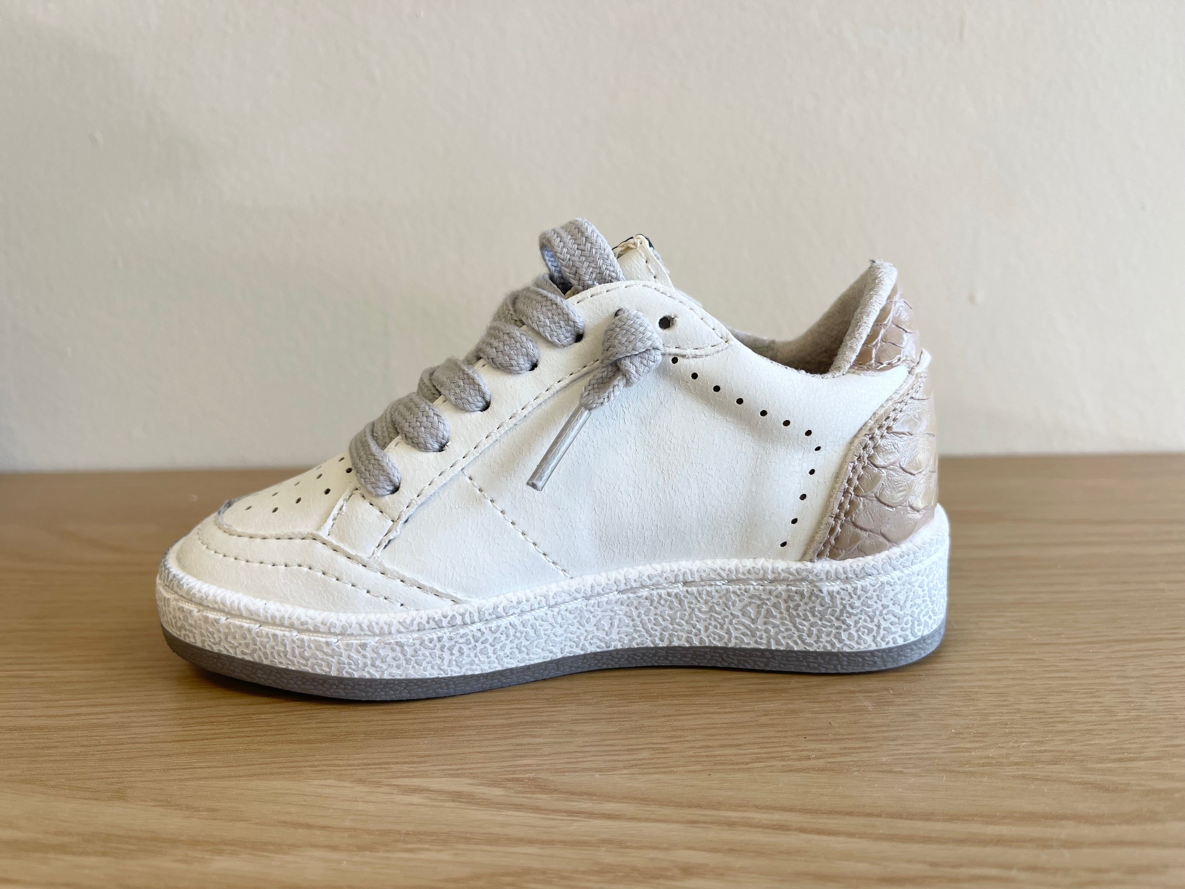 Paz Toddler Sneaker - Neutral Snakeskin