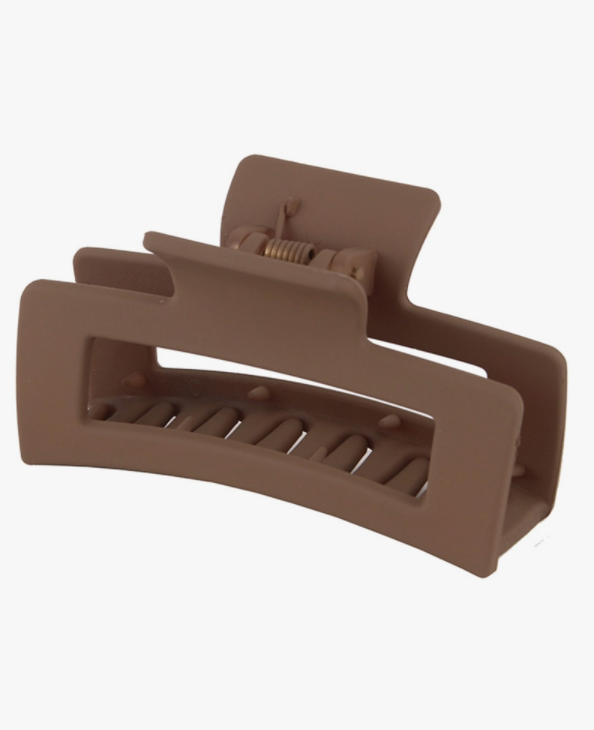 Square Claw Clip - Chocolate