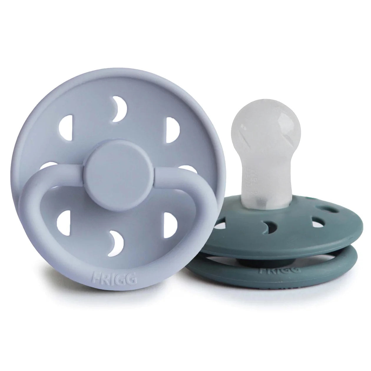 Frigg Moon Silicone Pacifier - Powder Blue/Slate (6-18m)