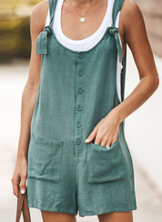 Green shorts overalls