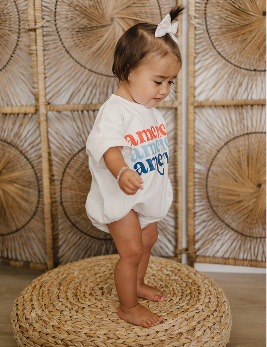 American T-shirt Romper