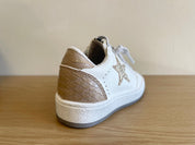 Paz Toddler Sneaker - Neutral Snakeskin