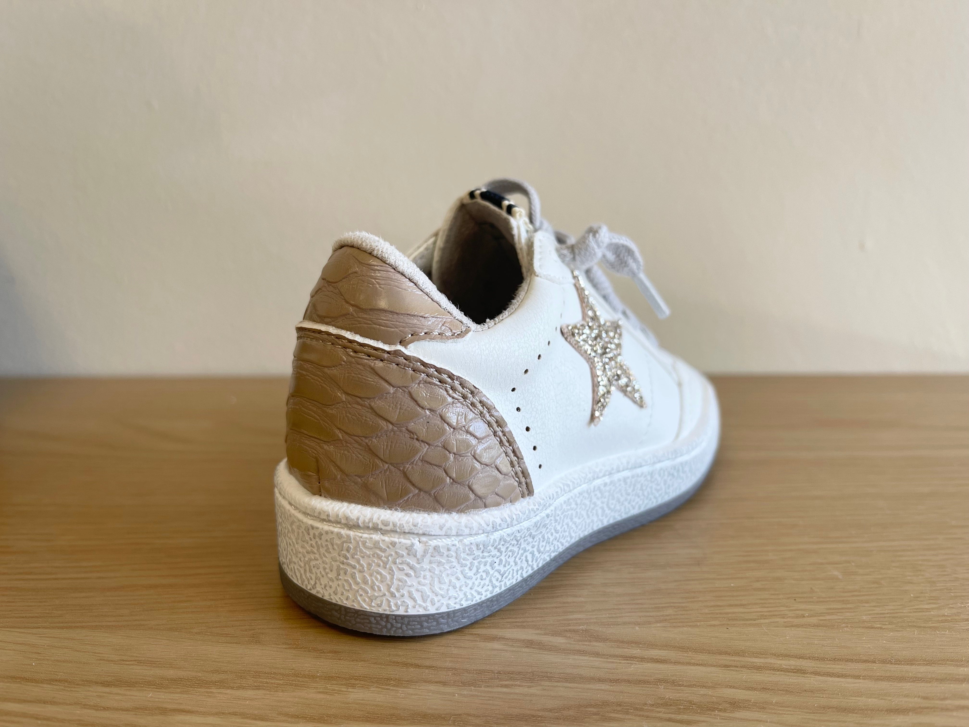 Paz Toddler Sneaker - Neutral Snakeskin