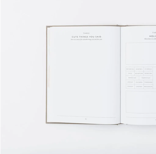 Childhood Keepsake Book - Oak