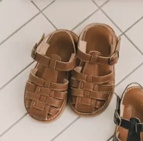 Leather Sandals - Brown