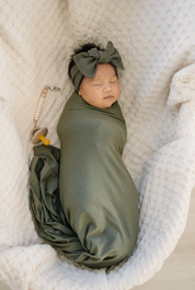 Bamboo Stretch Swaddle - Olive