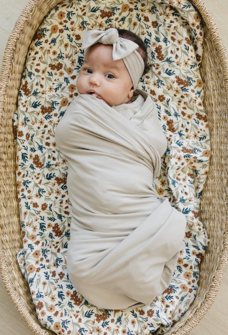 Bamboo Stretch Swaddle - Oatmeal