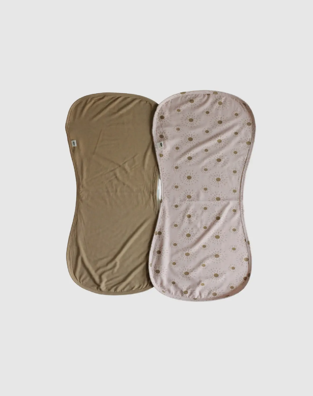 Bamboo Burp Cloth Set - Camel/Sunburst