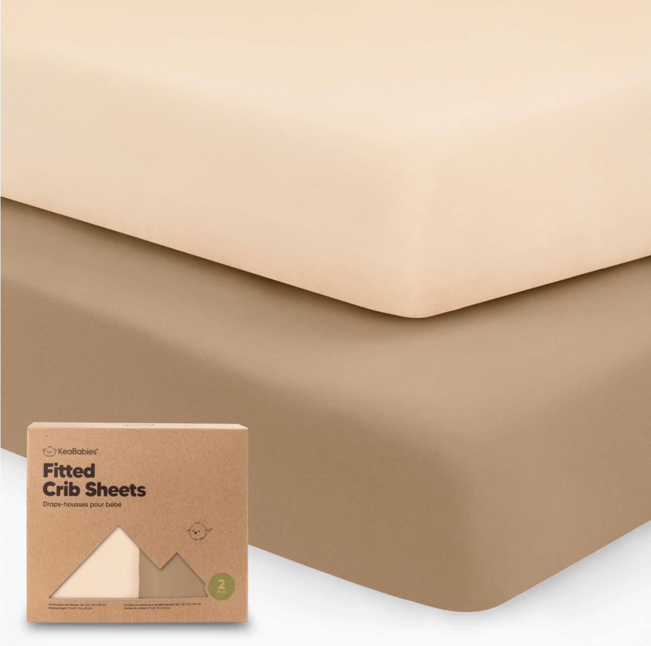 Organic Cotton Crib Sheet - Pecan