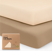 Organic Cotton Crib Sheet - Pecan