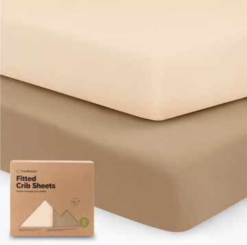 Organic Cotton Crib Sheet - Pecan