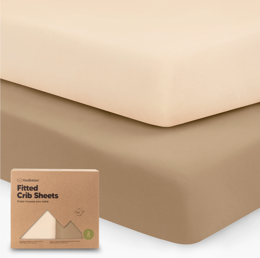 Organic Cotton Crib Sheet - Pecan