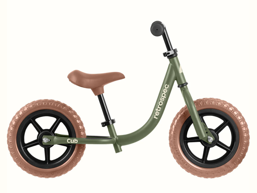 Kids Balance Bike - Olive