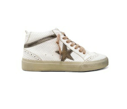 Paulina Toddler Sneaker - Bone Snake