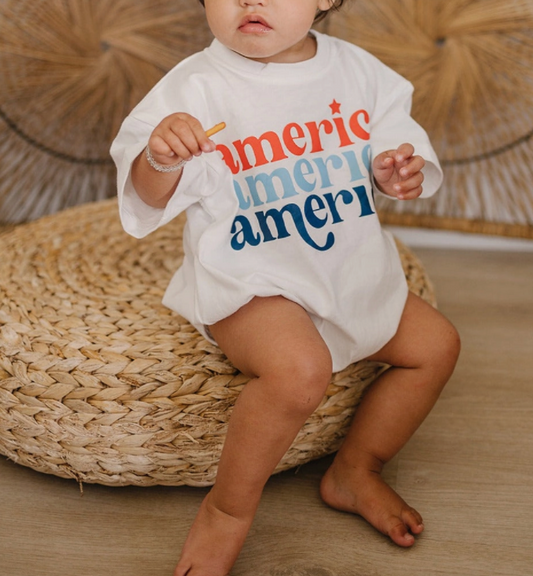 American T-shirt Romper
