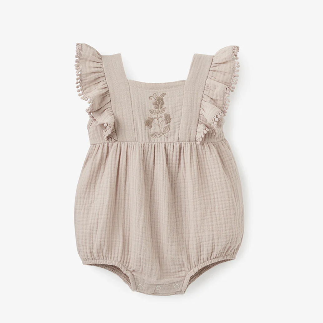 Muslin Romper - Taupe