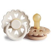 Frigg Andersen Rubber Pacifier - Cream/Silky Satin (0-6m)