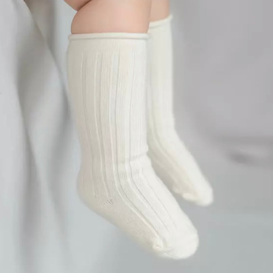 Ribbed Socks - Cream