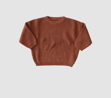 Chunky Knit Sweater - Rust
