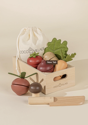 Wooden Vegetable Playset