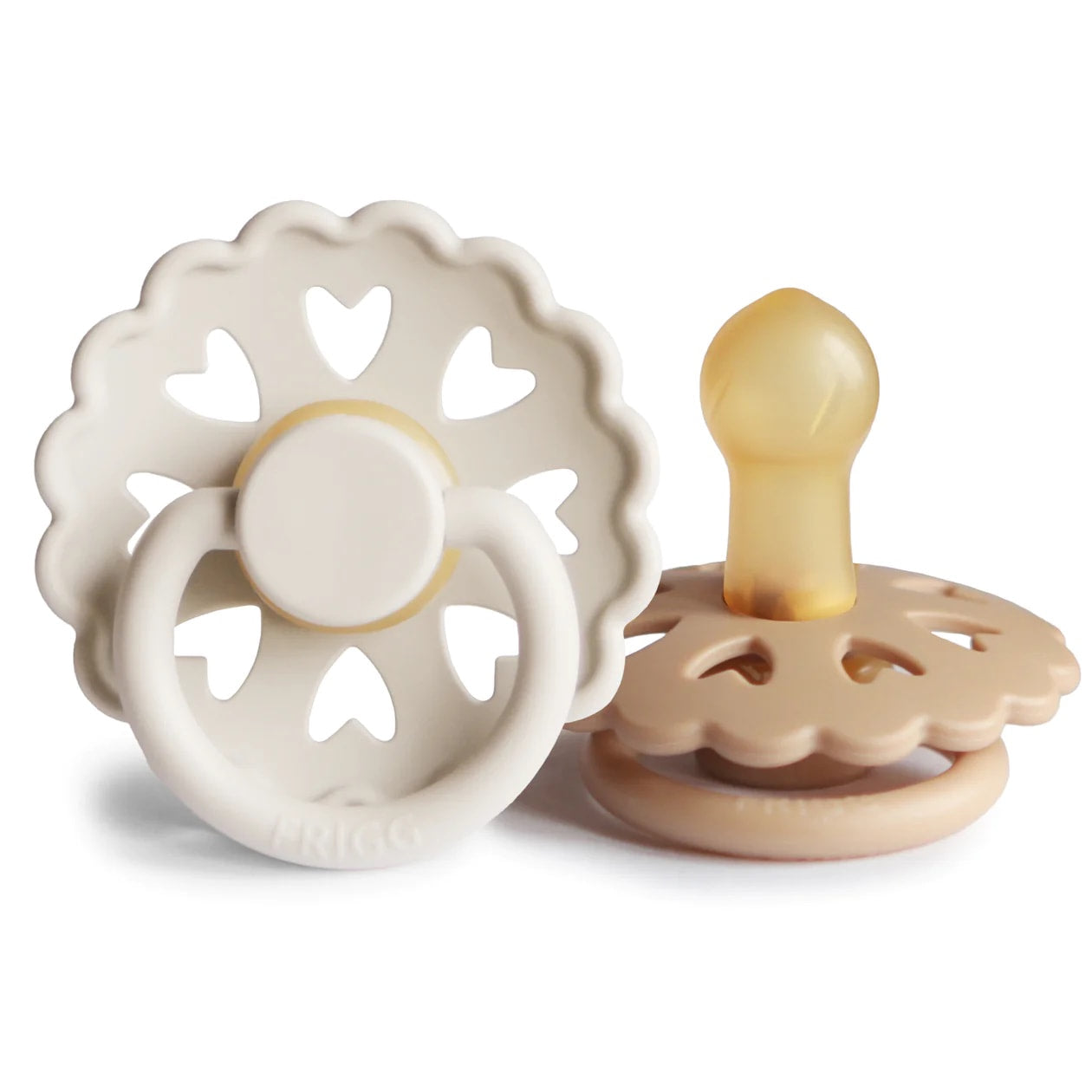 Frigg Andersen Rubber Pacifier - Cream/Silky Satin (6-18m)