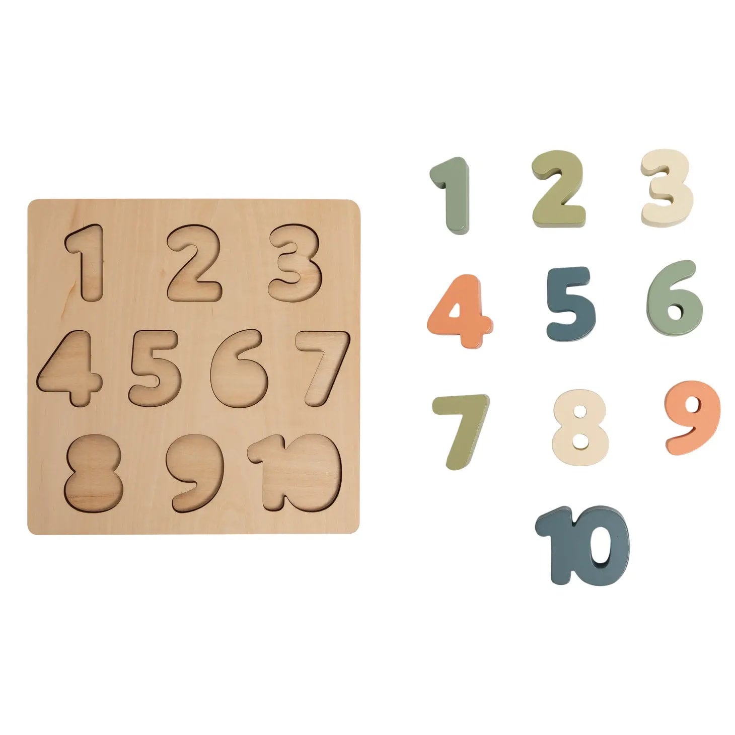 Wooden Numbers Puzzle